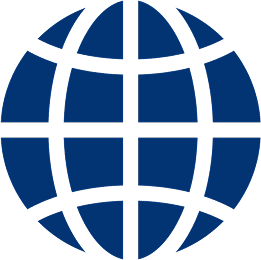 Global sphere symbol on dark background